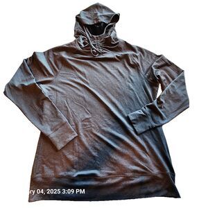 Old Navy Activewear Womens Size XL Hoodie w/Thumb Holes Lightweight Poly/Spandex